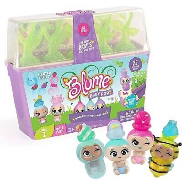 NEW & SEALED Blume Baby Pop Series 2 POP 'N' SNIFF Scented & Glitterized Babies - Picture 1 of 9